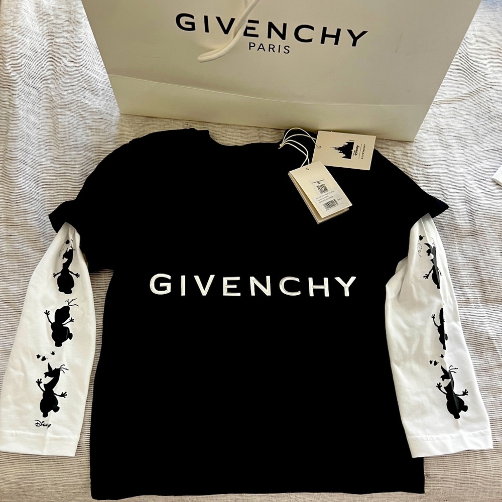 Givenchy Olaf overlapped t-shirt in cotton